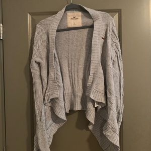 gray Hollister cardigan